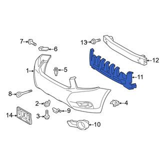 Toyota OE - Front Bumper Impact Absorber