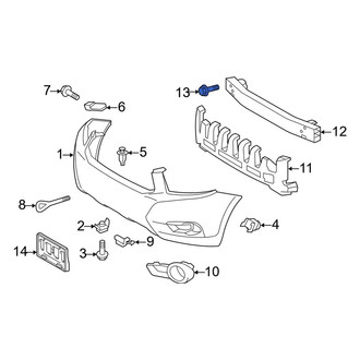 Toyota OE - Front Bumper Impact Bar Bolt