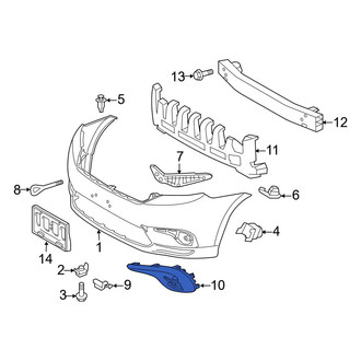Toyota OE - Front Right Fog Light Cover