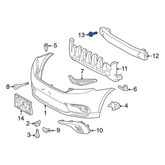 Toyota OE - Front Bumper Impact Bar Bolt