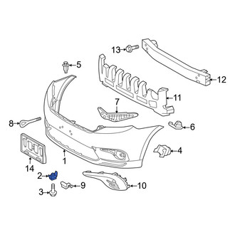 Toyota OE - Front Bumper Cover Retainer