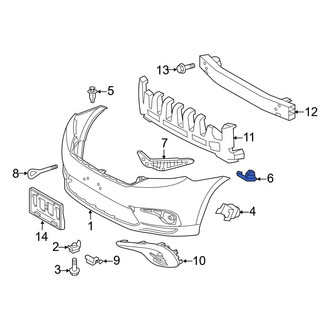 Toyota OE - Front Upper Bumper Cover Retainer