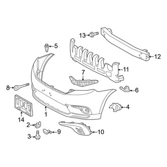 Toyota OE - Front Bumper - Bumper & Components (Base / Base Premium / Limited / SE / Sport Premium)