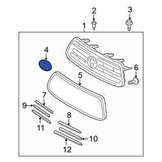 Toyota OE - Front Grille Emblem