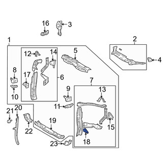 Toyota OE - Front Left Upper Fender Gusset