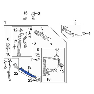 Toyota OE - Front Lower Radiator Support Tie Bar