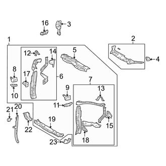 Toyota OE - Radiator Support (Base / Base Premium / Limited / SE / Sport Premium)