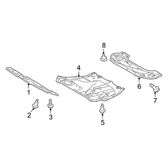 Toyota OE - Radiator Support - Splash Shields (Base / Base Premium / Limited / SE / Sport Premium)