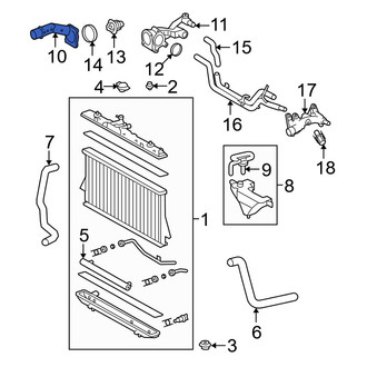 Toyota OE - Lower Engine Coolant Thermostat Housing