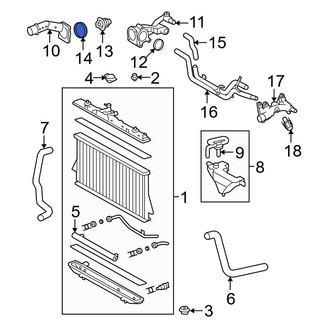 Toyota OE - Engine Coolant Thermostat Housing Gasket