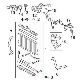 Toyota OE - Lower Radiator Insulator