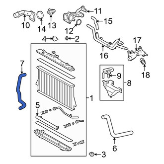 Toyota OE - Lower Radiator Coolant Hose