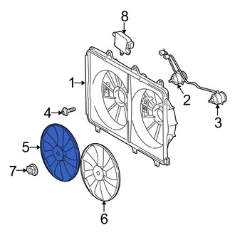 Toyota OE - Right Engine Cooling Fan Blade
