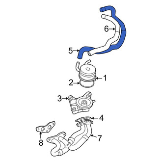 Toyota OE - Right Engine Oil Cooler Line