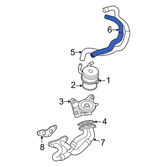 Toyota OE - Right Engine Oil Cooler Line