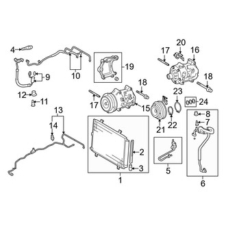 Toyota OE - Air Conditioner & Heater - Condenser, Compressor & Lines (USA Built)