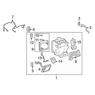 Toyota OE - Air Conditioner & Heater - Evaporator & Heater Components (Japan Built)
