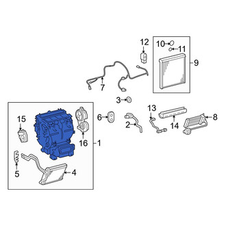 Toyota OE - Front HVAC Unit Case Assembly