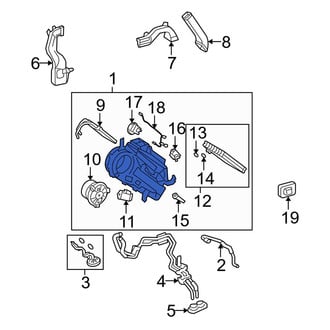 Toyota OE - Rear HVAC Unit Case Assembly