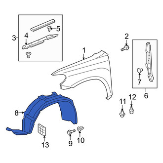Toyota OE - Front Left Fender Splash Shield