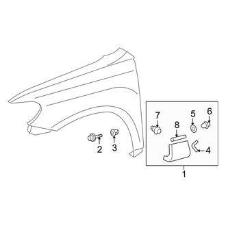 Toyota OE - Fender - Exterior Trim (Base / Base Premium / Limited / SE / Sport Premium)