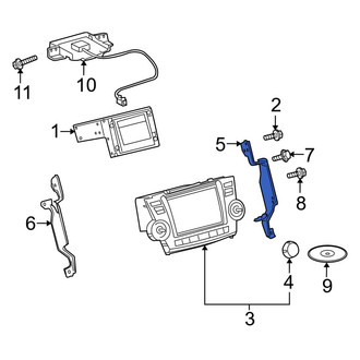 Toyota OE - Right Radio Bracket