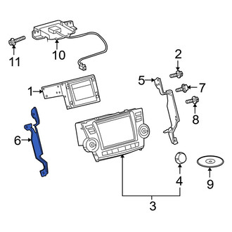 Toyota OE - Left Radio Bracket