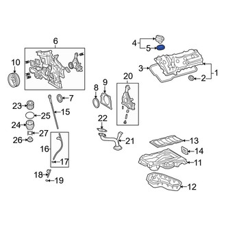 Toyota OE - Engine Oil Filler Cap Gasket