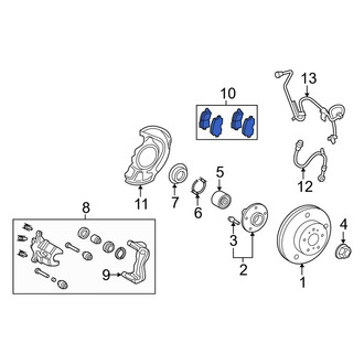 Toyota OE - Front Disc Brake Pad Set