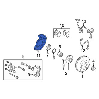 Toyota OE - Front Left Brake Dust Shield