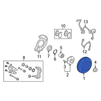Toyota OE - Front Disc Brake Rotor
