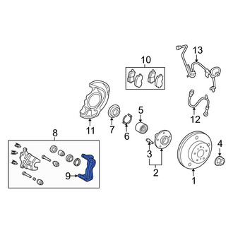 Toyota OE - Front Left Disc Brake Caliper Bracket