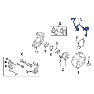 Toyota OE - Rear Left ABS Wheel Speed Sensor Wiring Harness