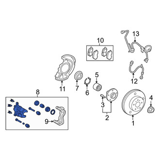 Toyota OE - Front Right Disc Brake Caliper