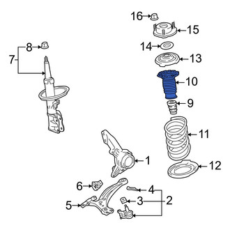 Toyota OE - Front Suspension Strut Bellows