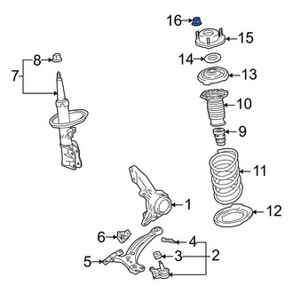 Toyota OE - Suspension Strut Mount Nut
