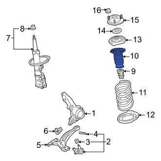 Toyota OE - Front Upper Coil Spring Insulator