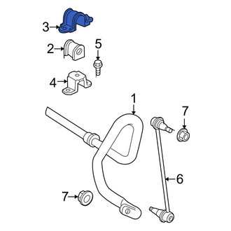 Toyota OE - Upper Suspension Stabilizer Bar Bracket