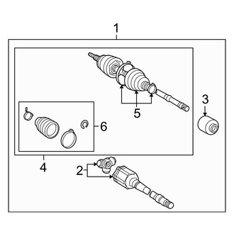 Toyota OE - Front Suspension - Drive Axles (Japan Built)