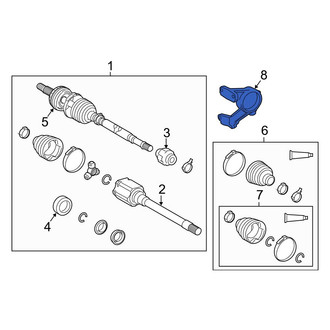 Toyota OE - CV Axle Shaft Carrier Bearing Bracket
