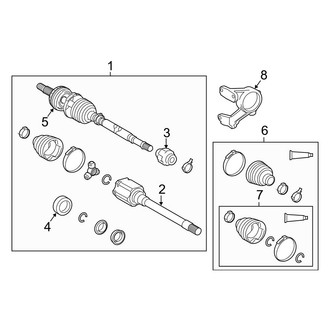 Toyota OE - Front Suspension - Drive Axles (USA Built)