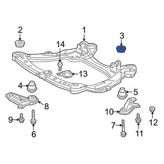 Toyota OE - Front Rearward Suspension Crossmember Stop