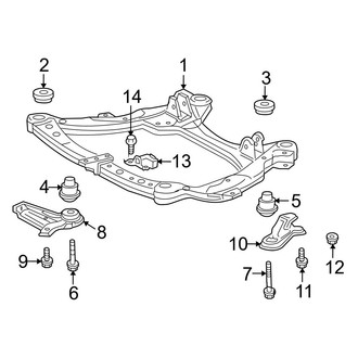 Toyota OE - Front Suspension - Suspension Mounting (Japan Built), (2.7L / 3.5L)