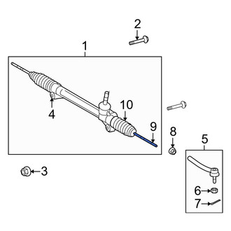 Toyota OE - Right Outer Steering Tie Rod End