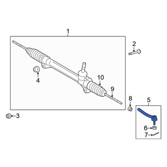 Toyota OE - Left Outer Steering Tie Rod End