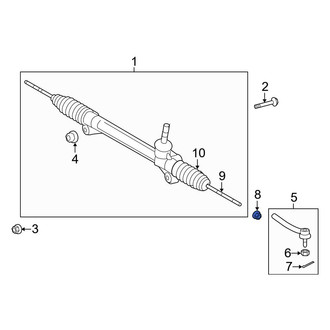 Toyota OE - Steering Tie Rod Nut