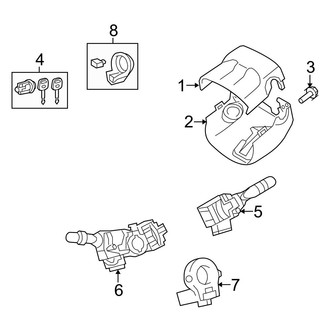 Toyota OE - Steering Column - Shroud, Switches & Levers (USA Built)
