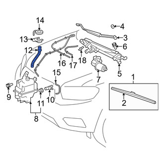 Toyota OE - Front Washer Fluid Reservoir Filler Pipe
