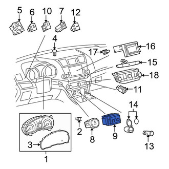 Toyota OE - Seat Heater Switch