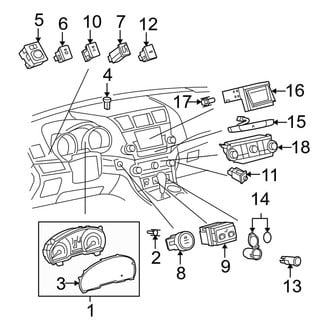 Toyota OE - Instrument Panel - Cluster & Switches (USA Built)